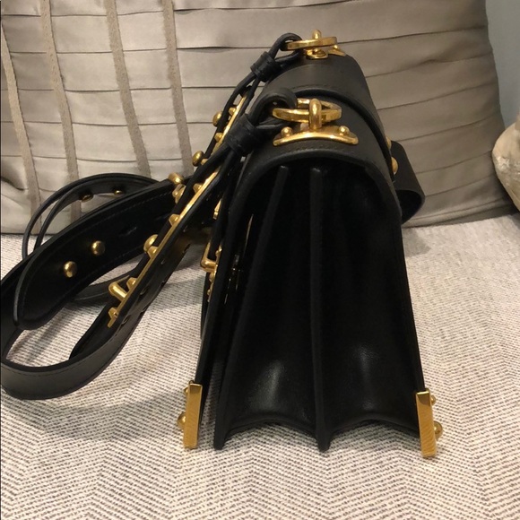 Authentic Black Prada City Saffiano Cahier Bag - Picture 4 of 8